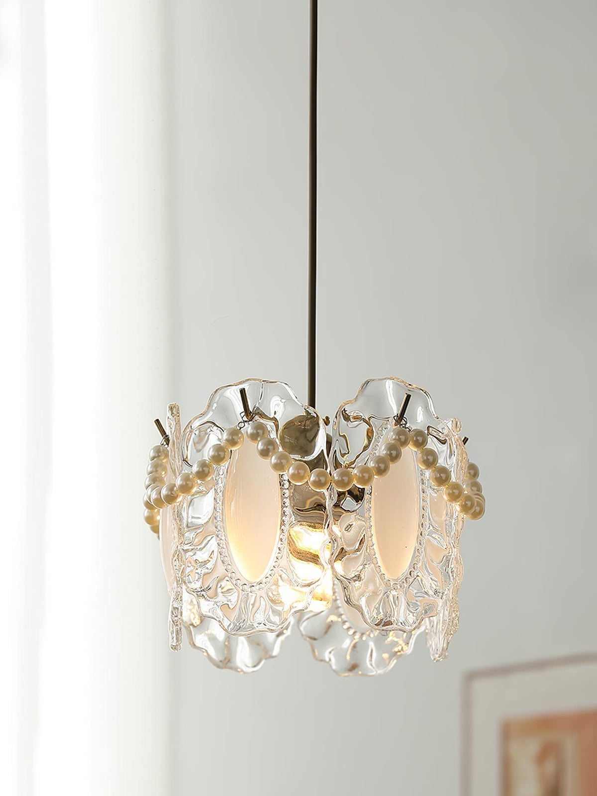 Velinette Glass Glam Pendant Lamp