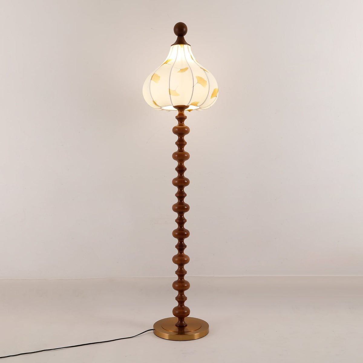 Gagell Wood Fabric Elegant Floor Lamp