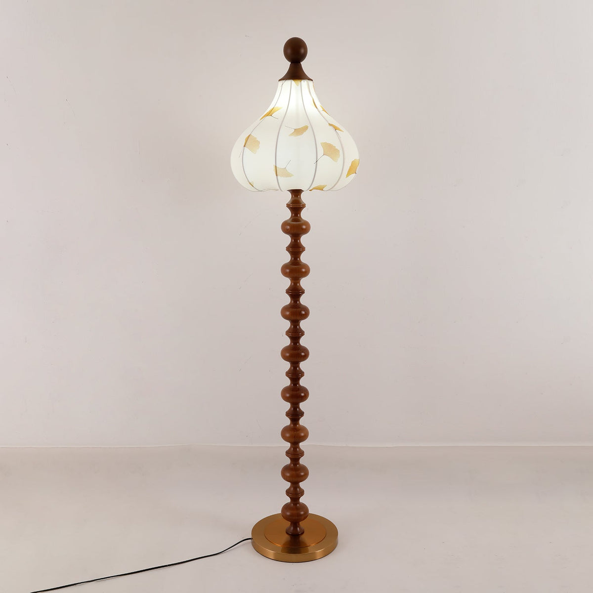 Gagell Wood Fabric Elegant Floor Lamp
