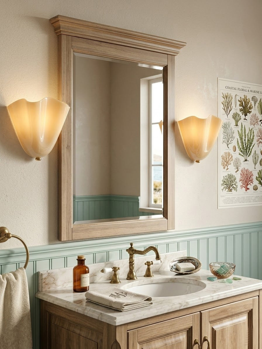 Zejel Flower Glass Indoor Wall Light