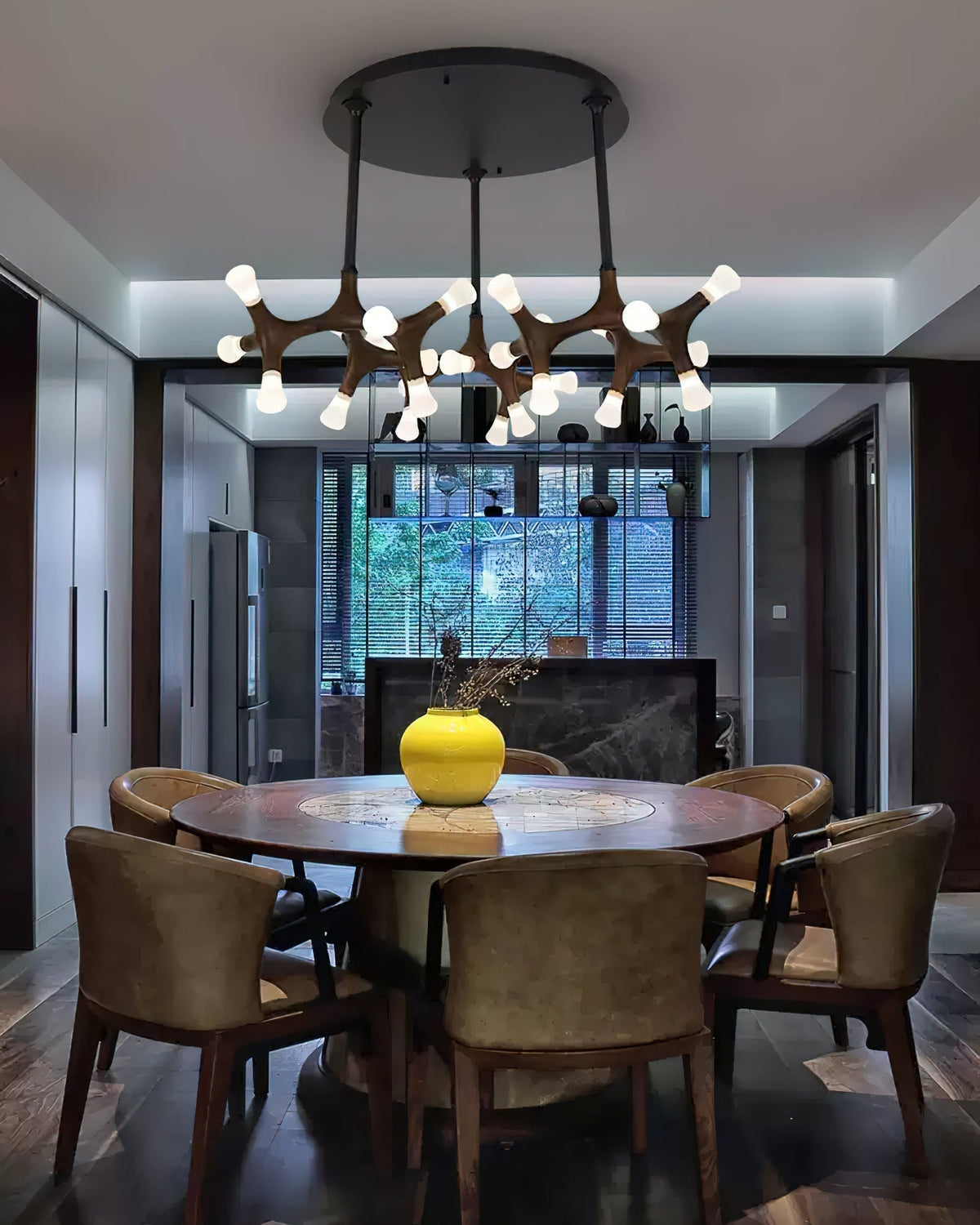 Mynorila Branch-Design Wood Pendant Light