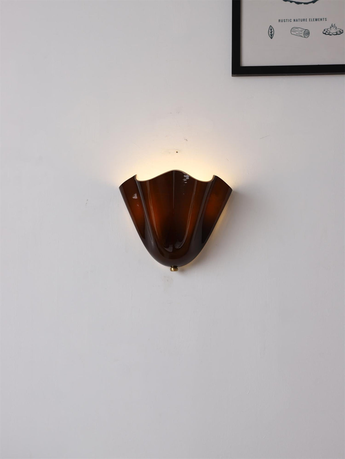 Zejel Flower Glass Indoor Wall Light