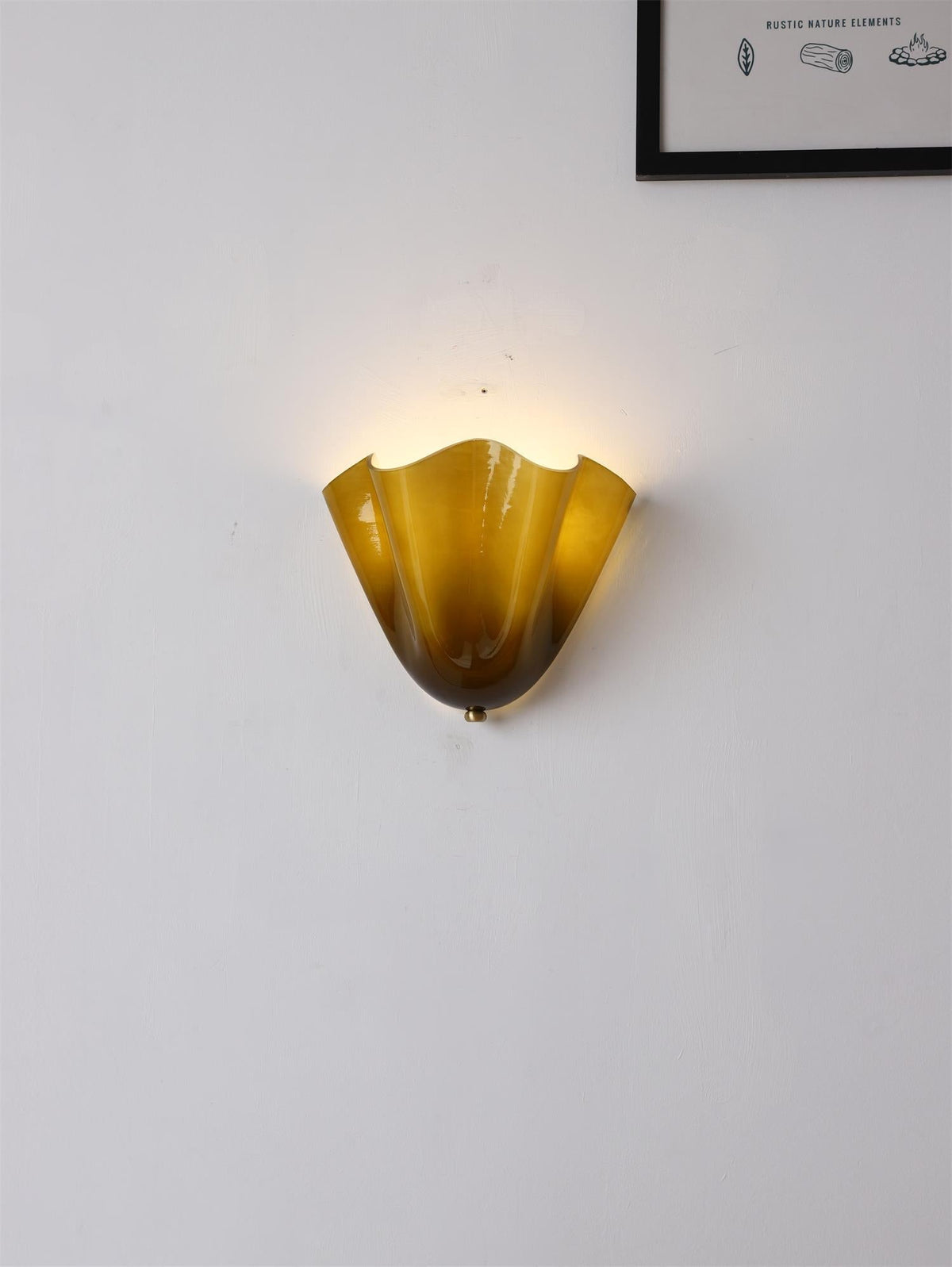 Zejel Flower Glass Indoor Wall Light