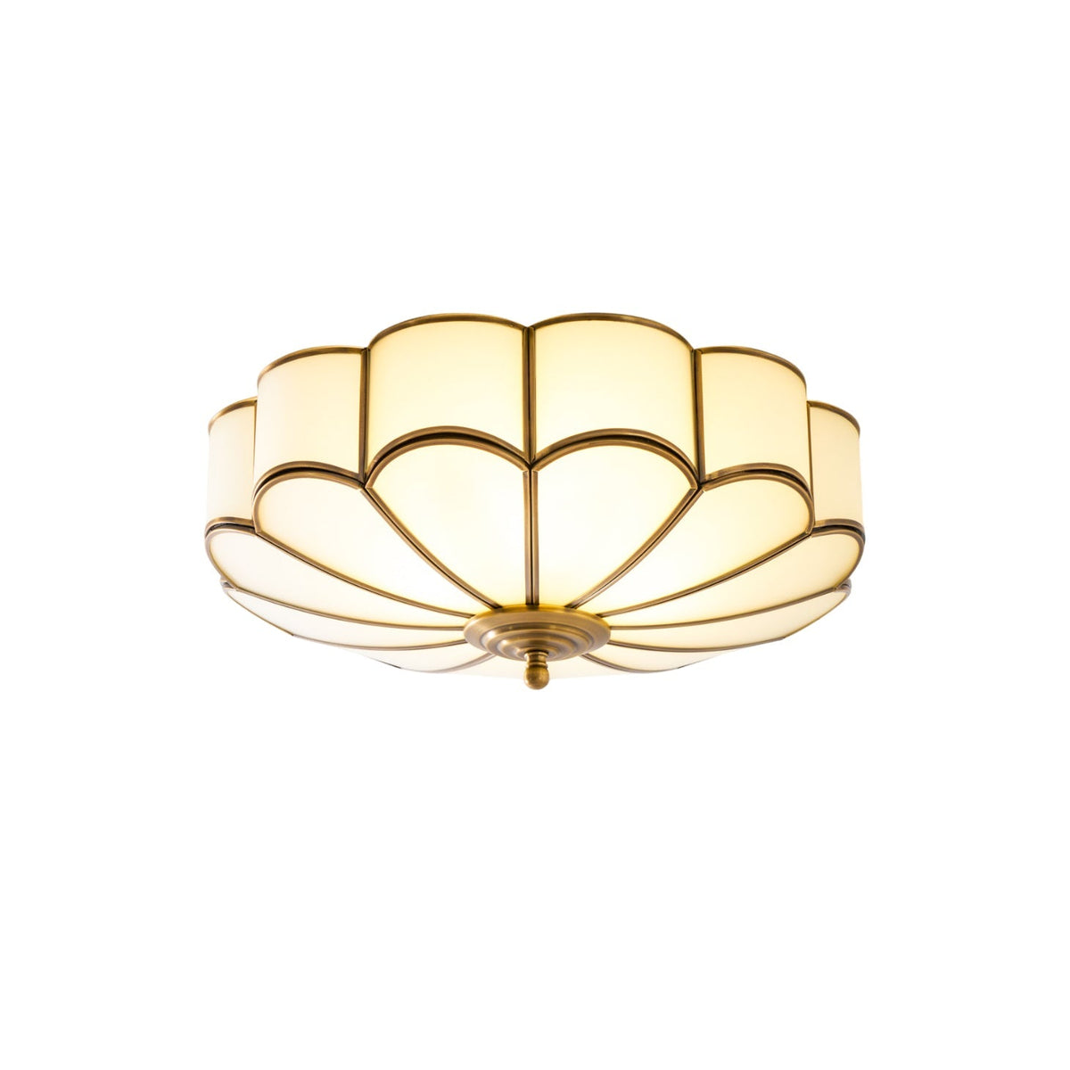 Labin Flower Shape Glass Flush Mount Ceiling Light