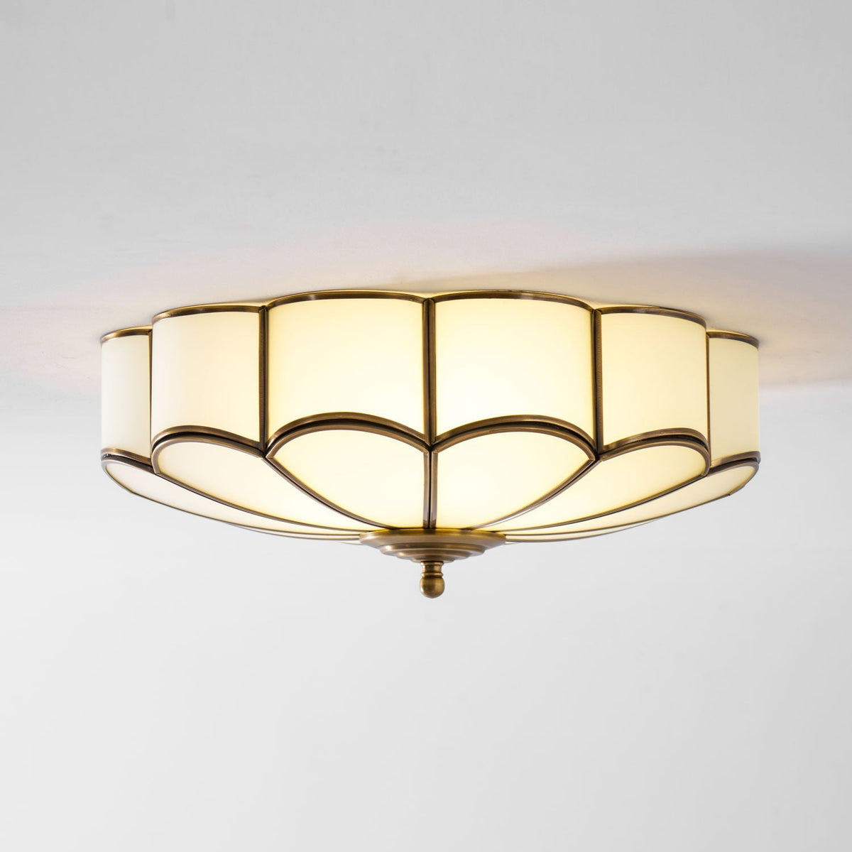 Labin Flower Shape Glass Flush Mount Ceiling Light