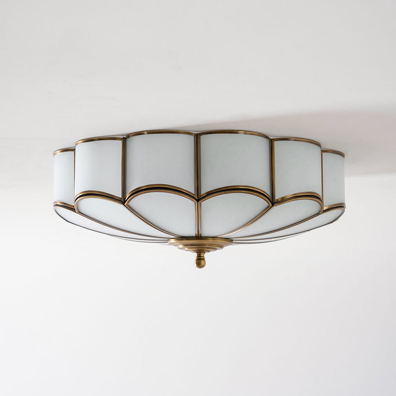 Labin Flower Shape Glass Flush Mount Ceiling Light