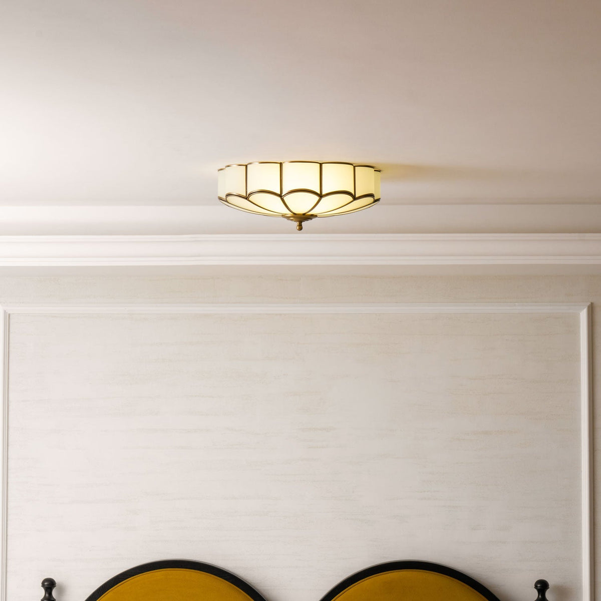 Labin Flower Shape Glass Flush Mount Ceiling Light