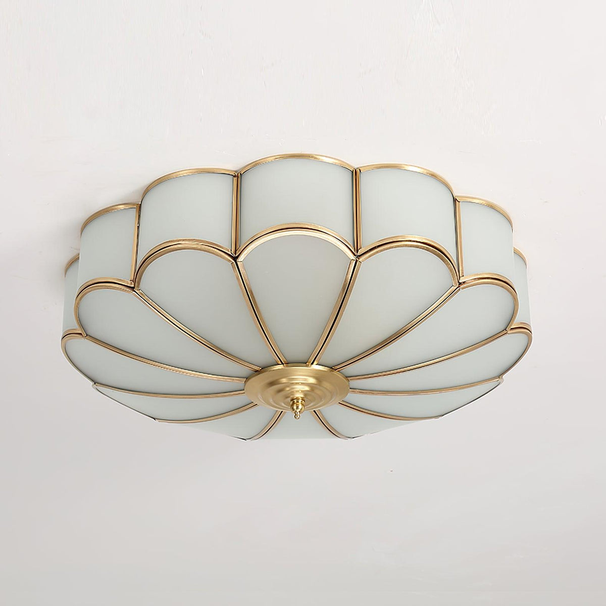 Feina Flower Shape Glass Flush Mount Ceiling Light