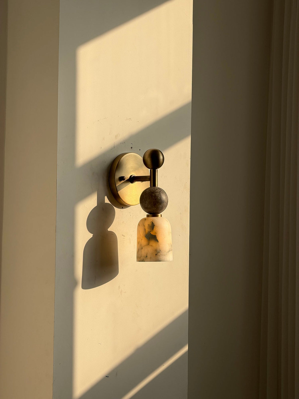 Zabel Alabaster Indoor Wall Light