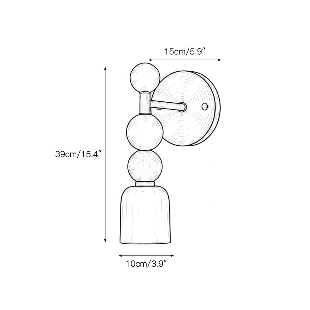 Zabel Alabaster Indoor Wall Light