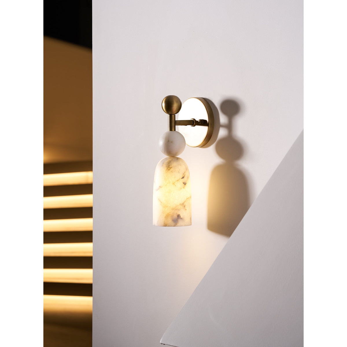 Zabel Alabaster Indoor Wall Light
