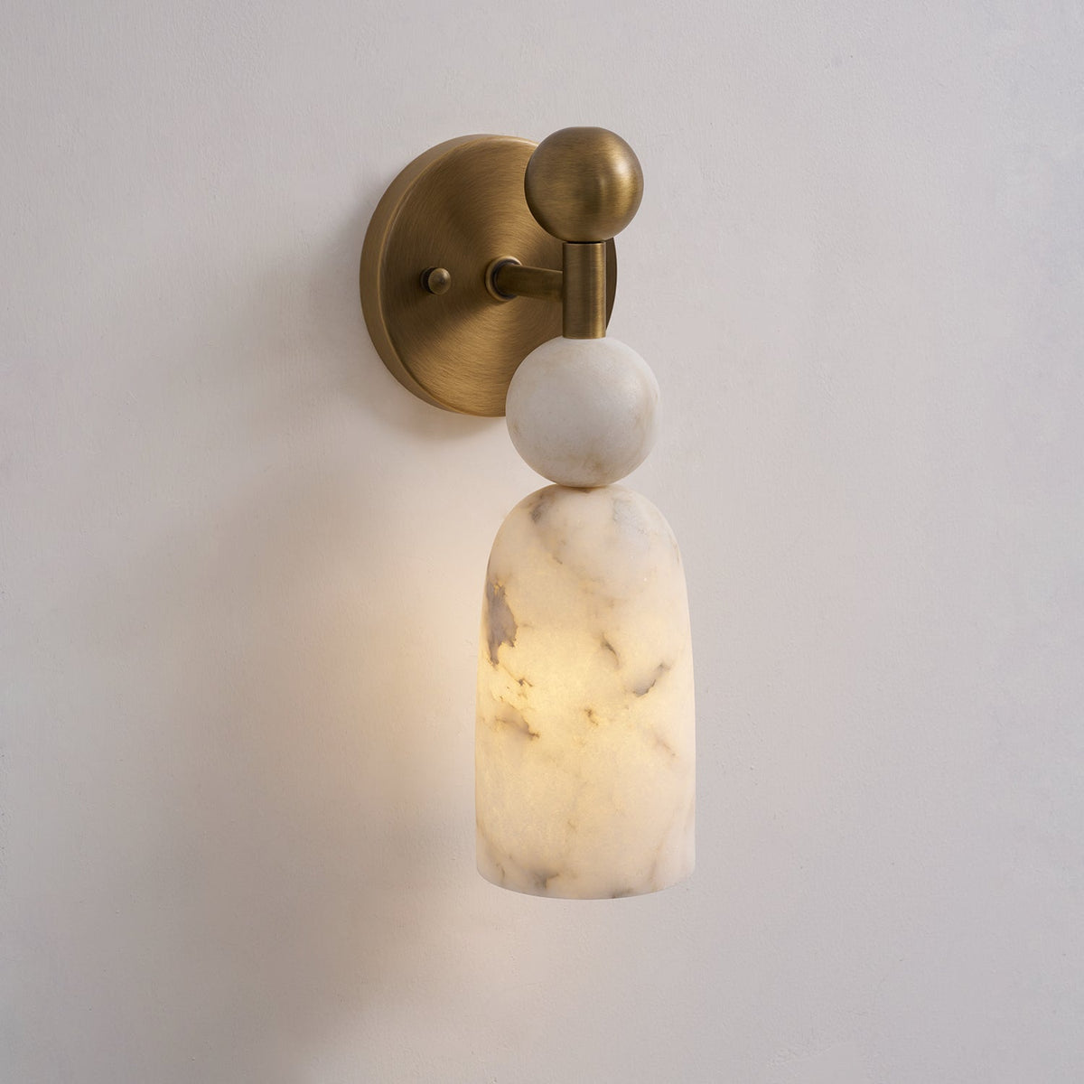 Zabel Alabaster Indoor Wall Light