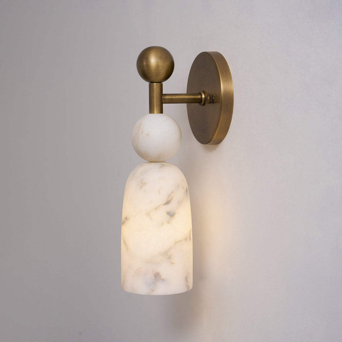 Zabel Alabaster Indoor Wall Light