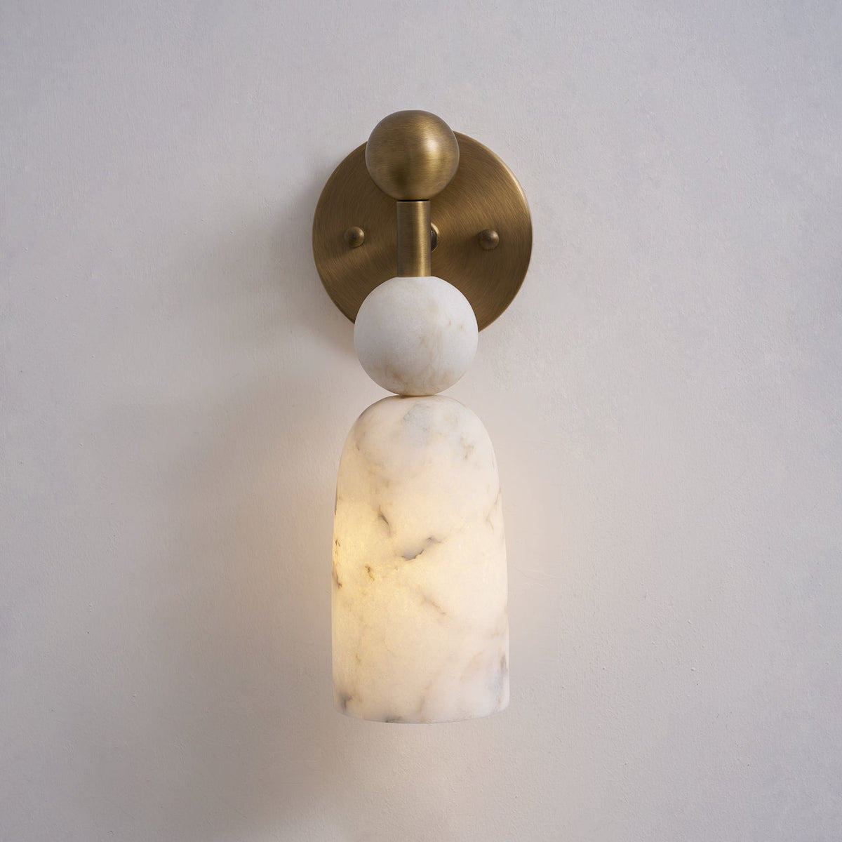 Zabel Alabaster Indoor Wall Light