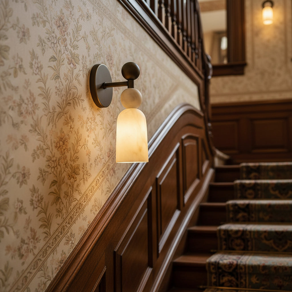 Zabel Alabaster Indoor Wall Light
