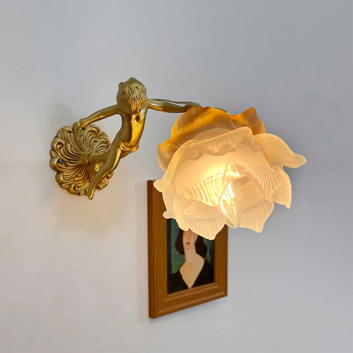 Bex Flying Angel Glass Wall Light