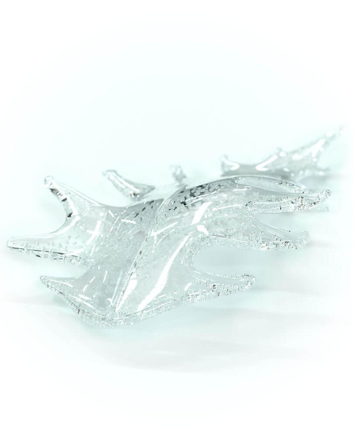 Cosolion Bird Amber Clear Glass Chandelier
