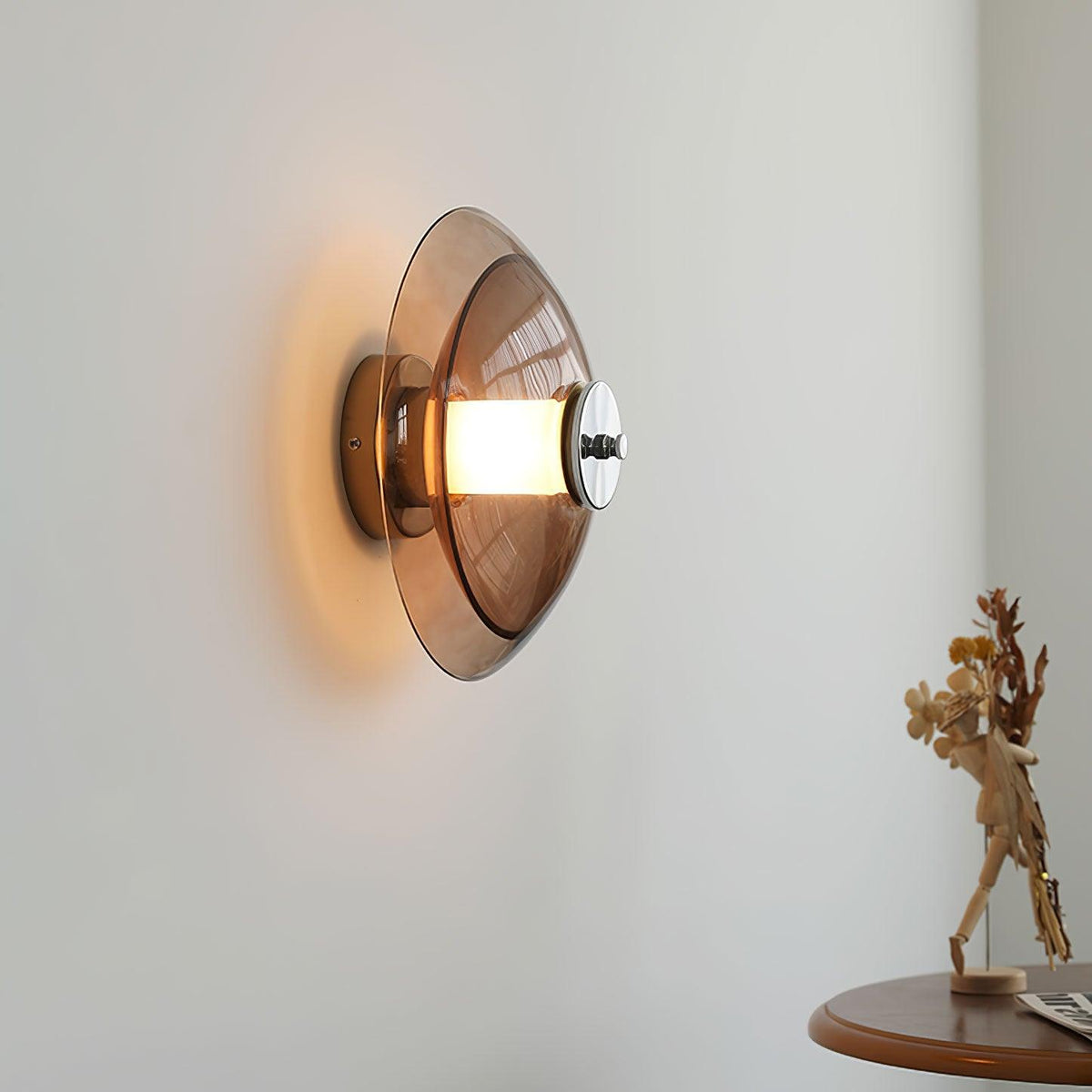 Vasolir Flying Saucer Chrome Wall Light