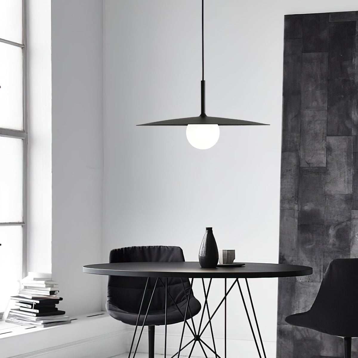 Norerise Pendant Lamp Plate Shade for Living Room