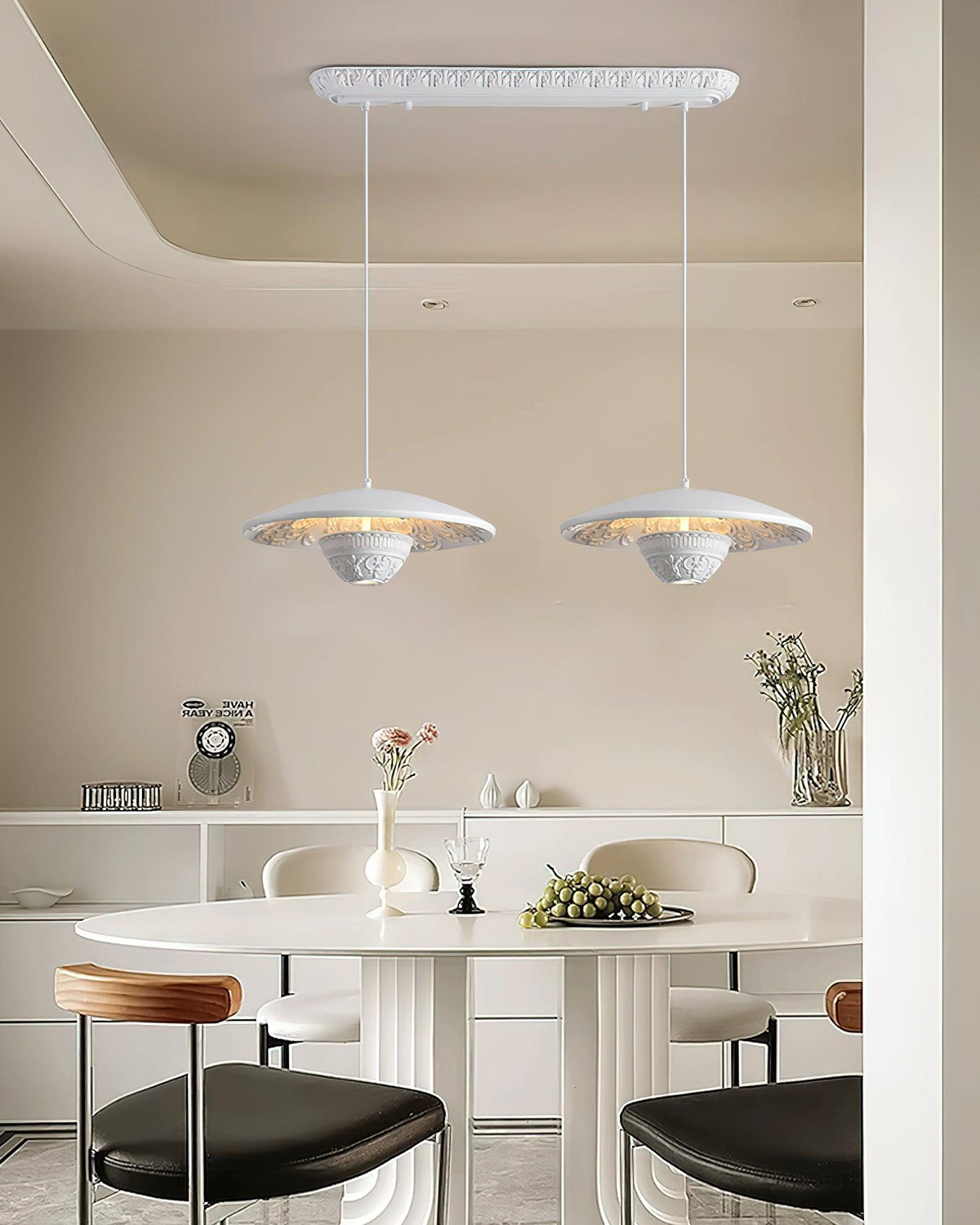 Jhel Art Flying Saucer Resin Pendant Lamp