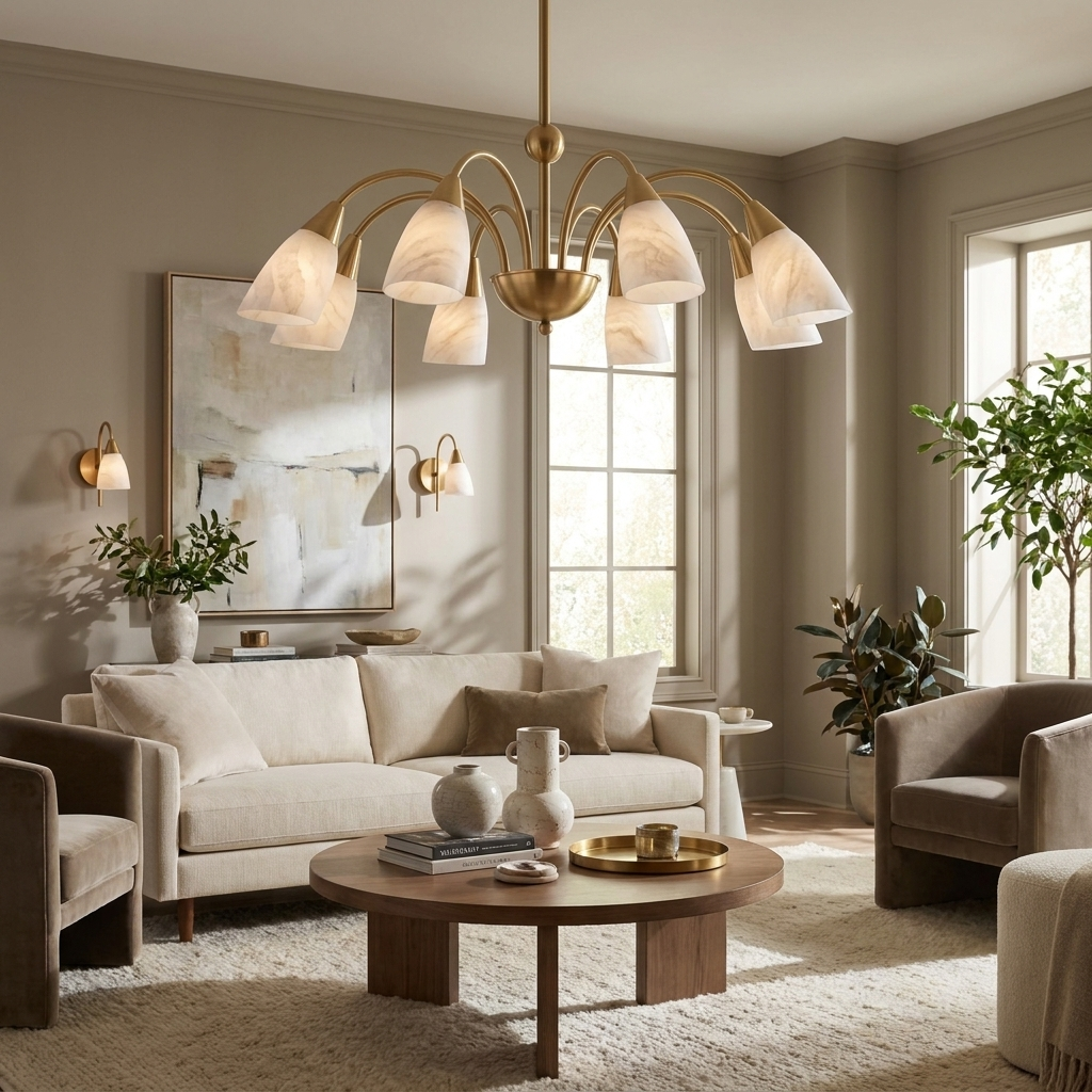 Uxford Alabaster Chandelier