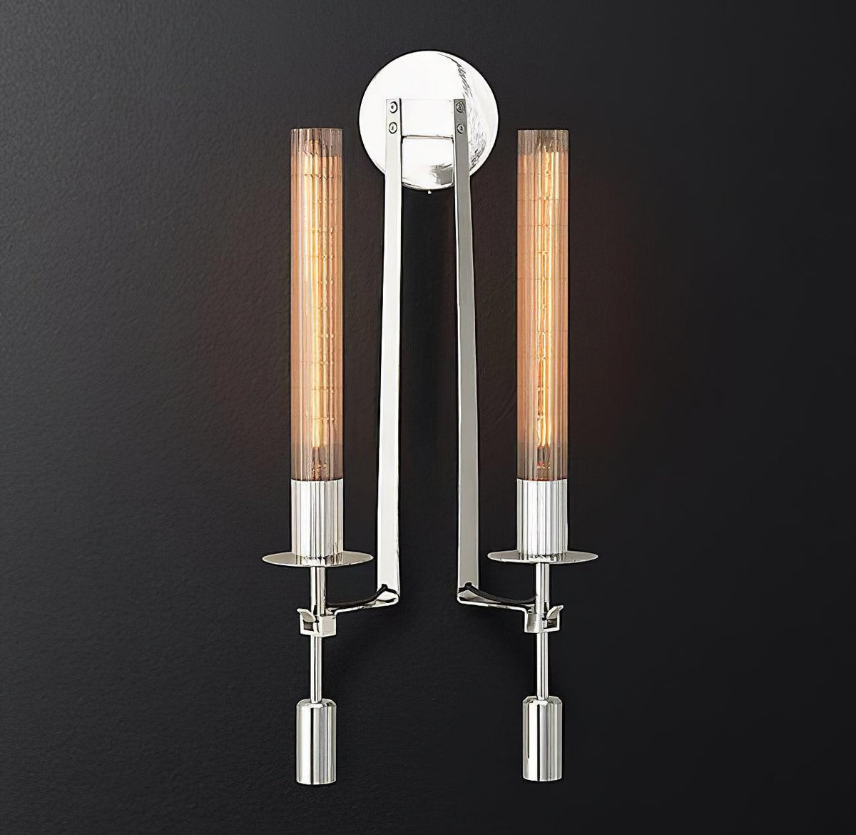 Ceshaisra French Classicism Plug-in Brass Glass Wall Lamp