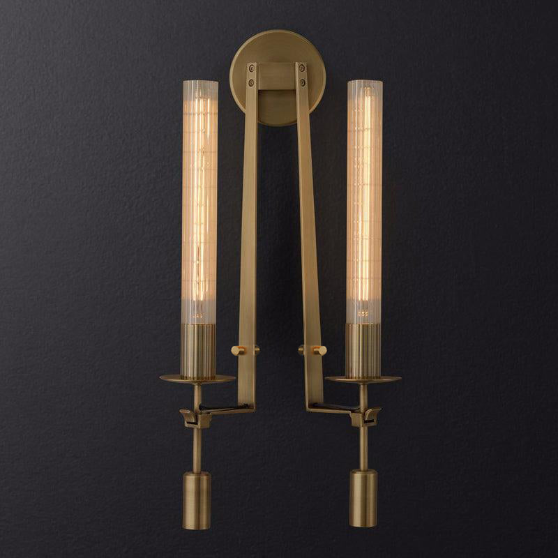 Sienna Glass Indoor Wall Lamp Farmhouse