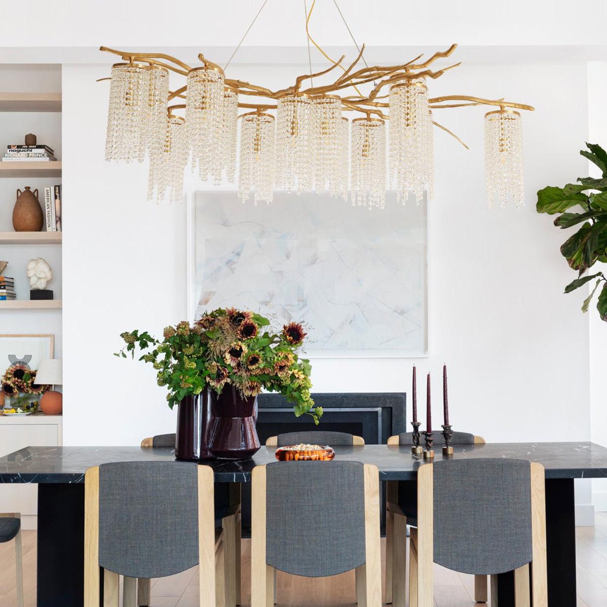 Avvariel Organic Brass Chandelier