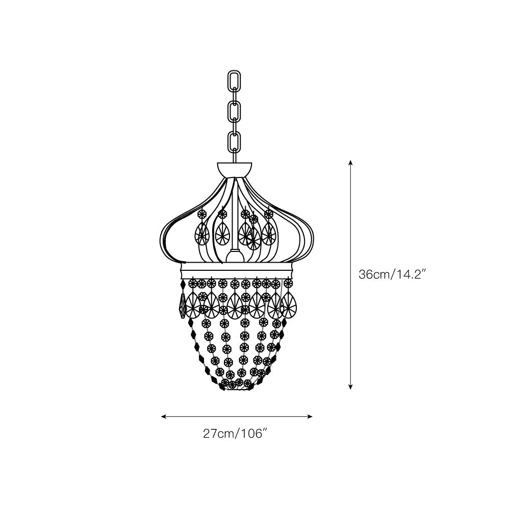 Yimae Tear Drop Chandelier