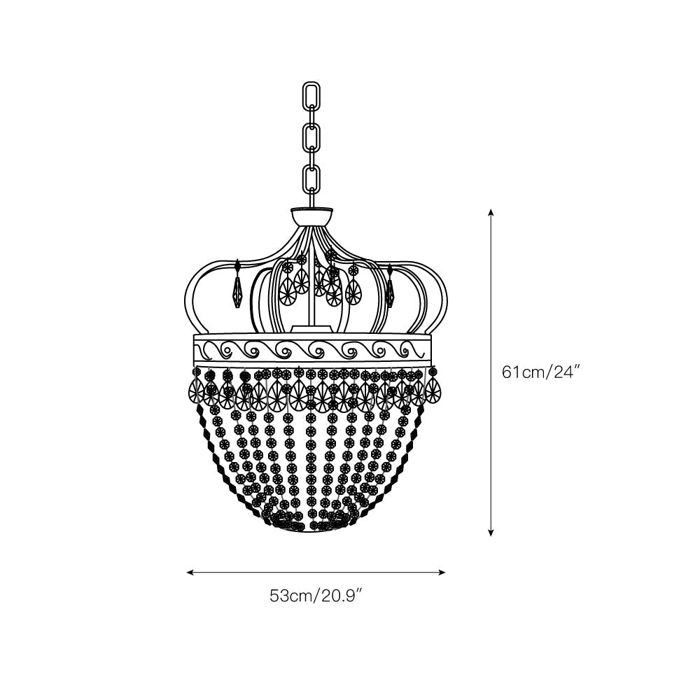 Yimae Tear Drop Chandelier
