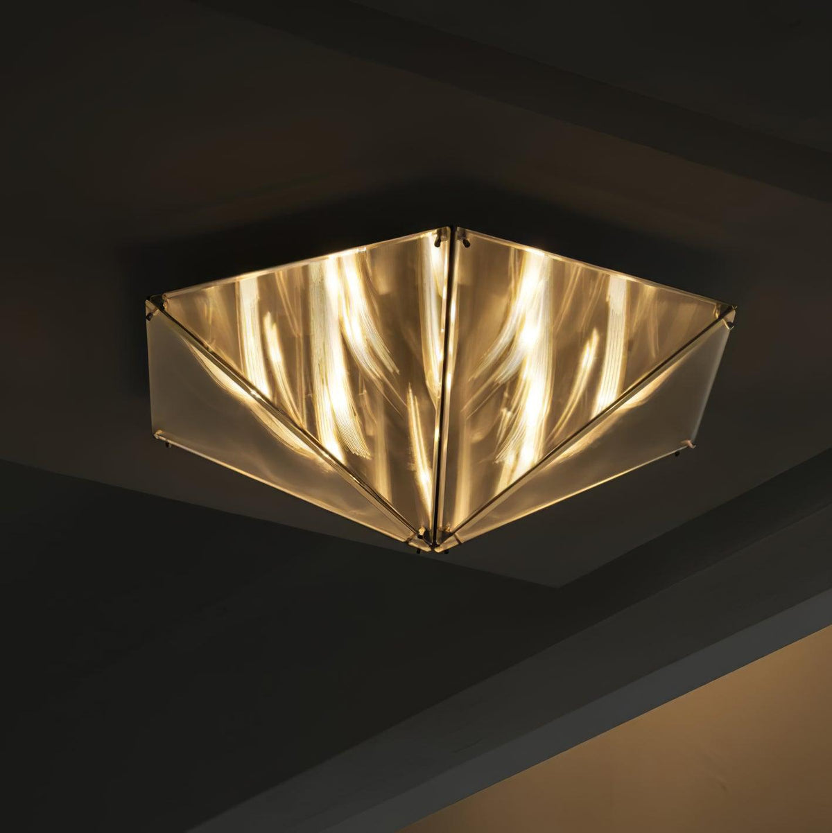 Facet Modern Glass Celing Lamp