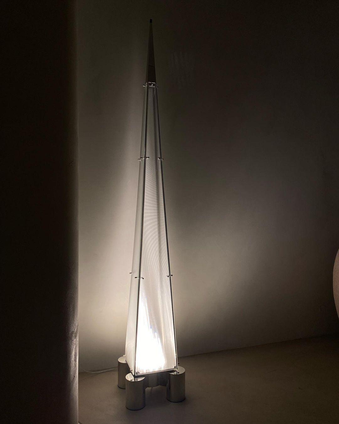 Velelira Modern Glass Floor Lamp