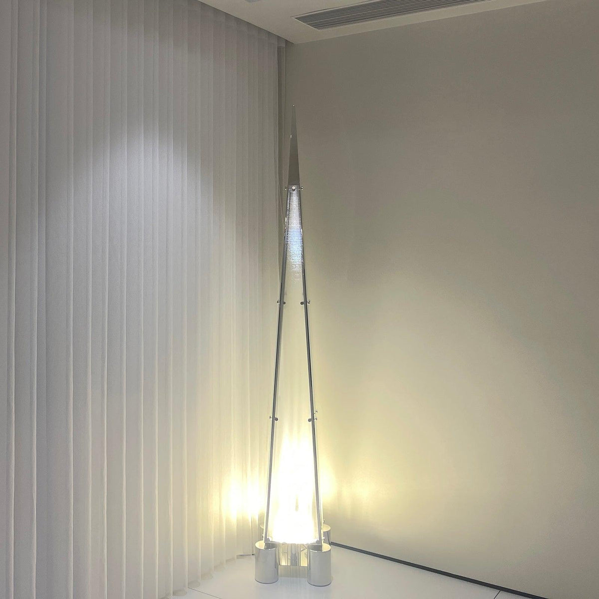 Velelira Modern Glass Floor Lamp
