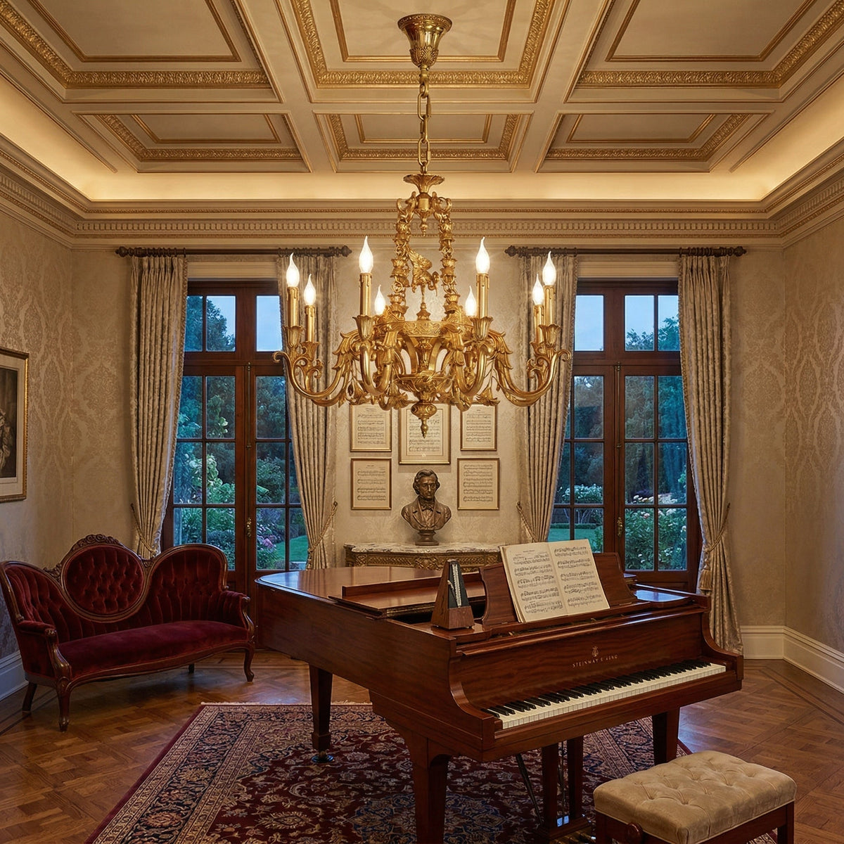 Oriuira Brass Chandelier