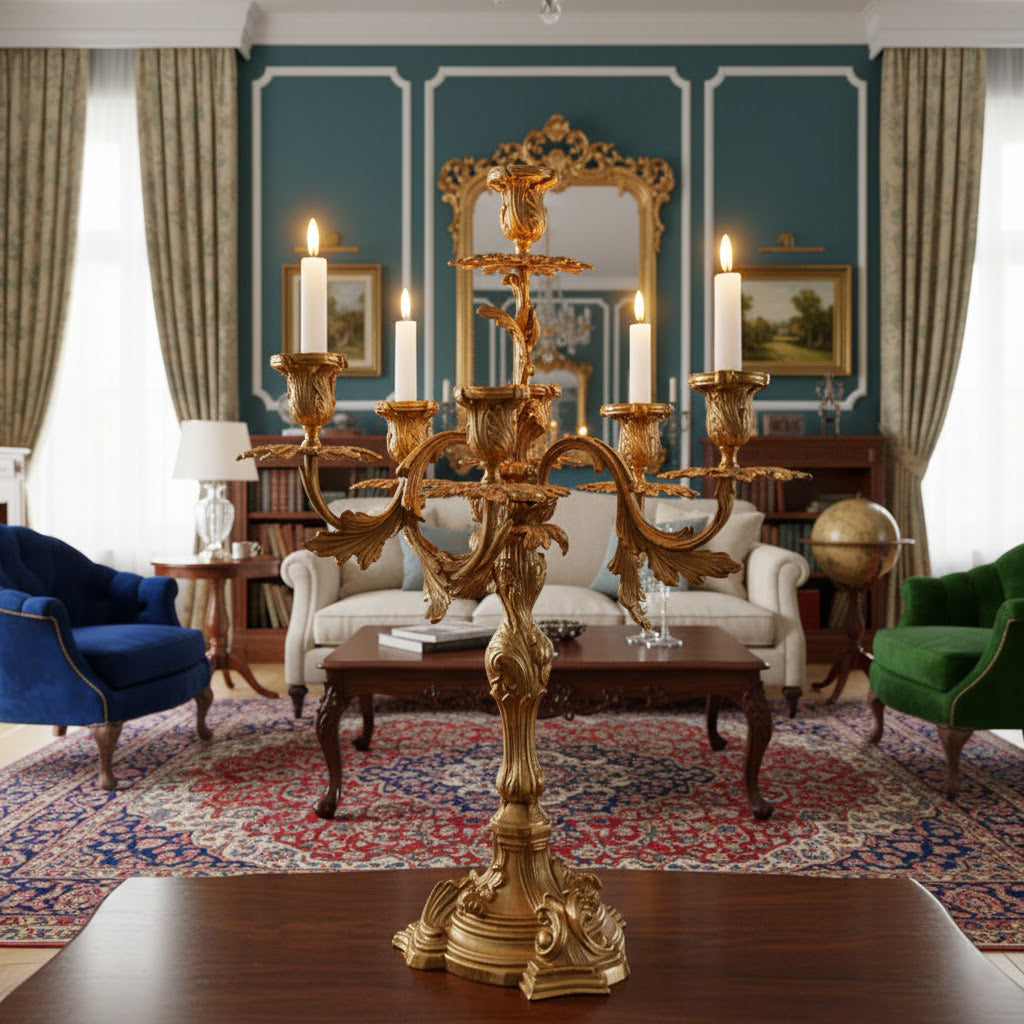 Renarine Rococo Seven-Light Candelabra