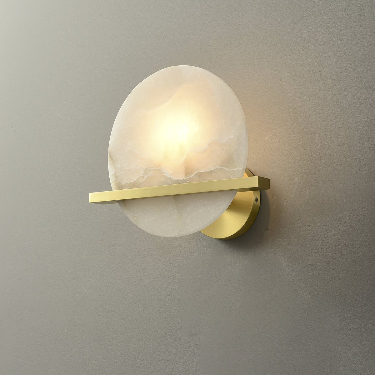Avemis Sphere Alabaster Wall Light