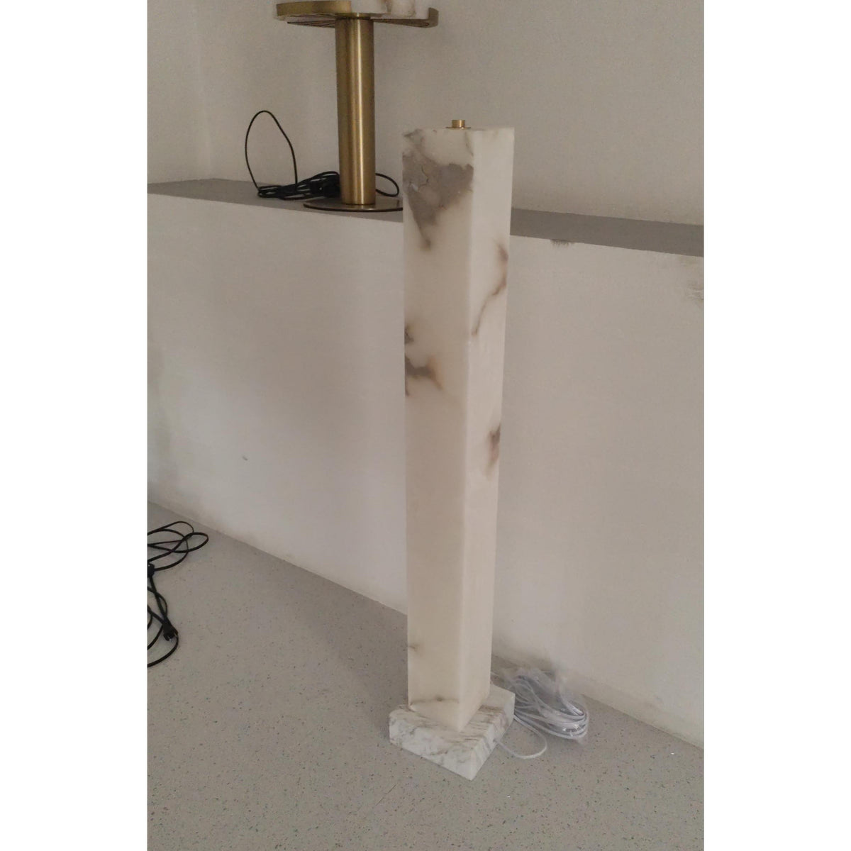 Frozen Alabaster Floor Lamp