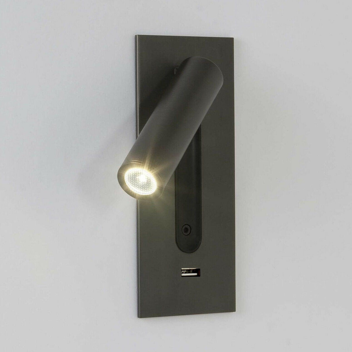 Sothis Modern Minimalist Bedside USB Black Wall Light