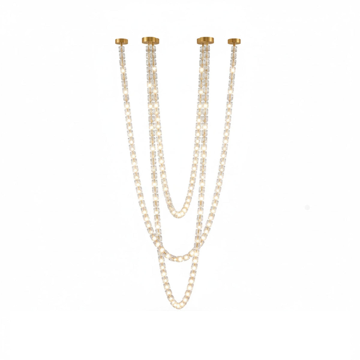 Nexus Gold  Crystal Chandelier