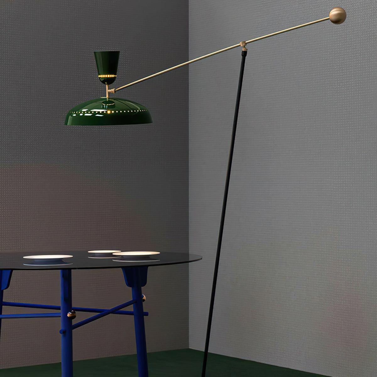 Celeste Minimalism Brass Floor Lamp