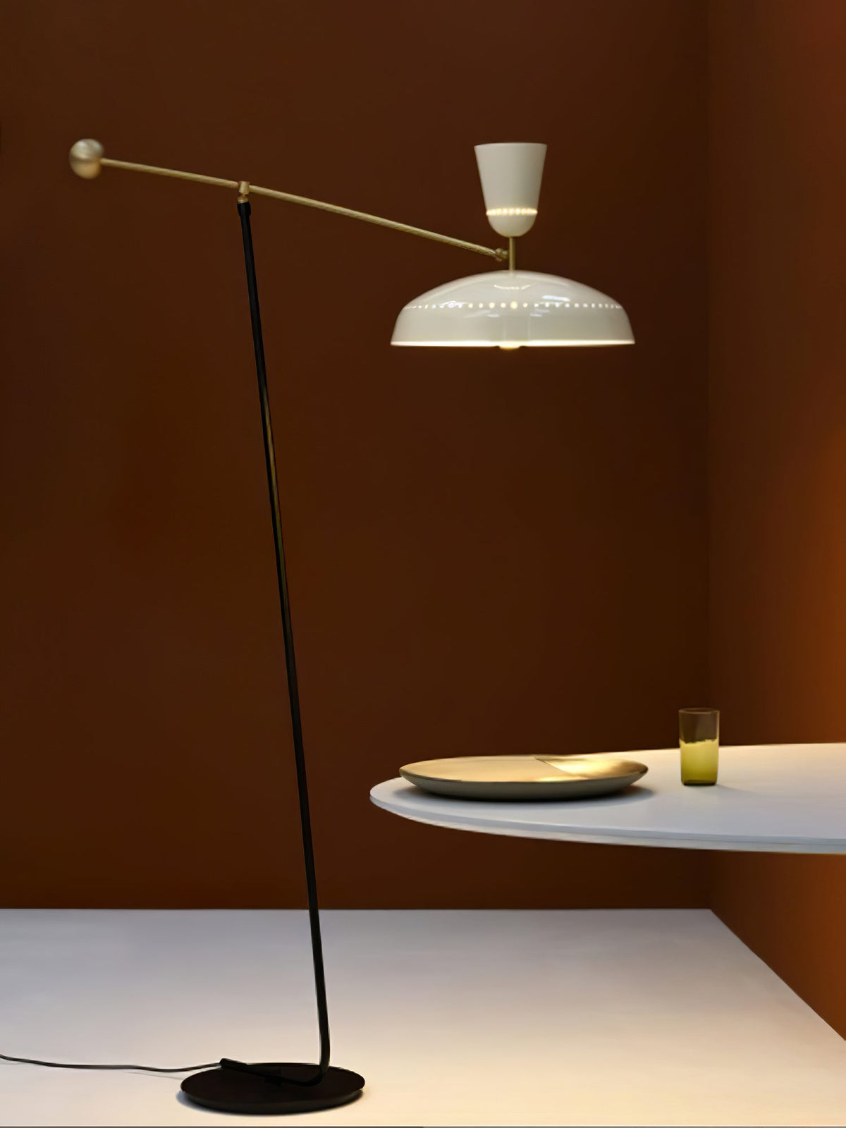 Celeste Minimalism Brass Floor Lamp