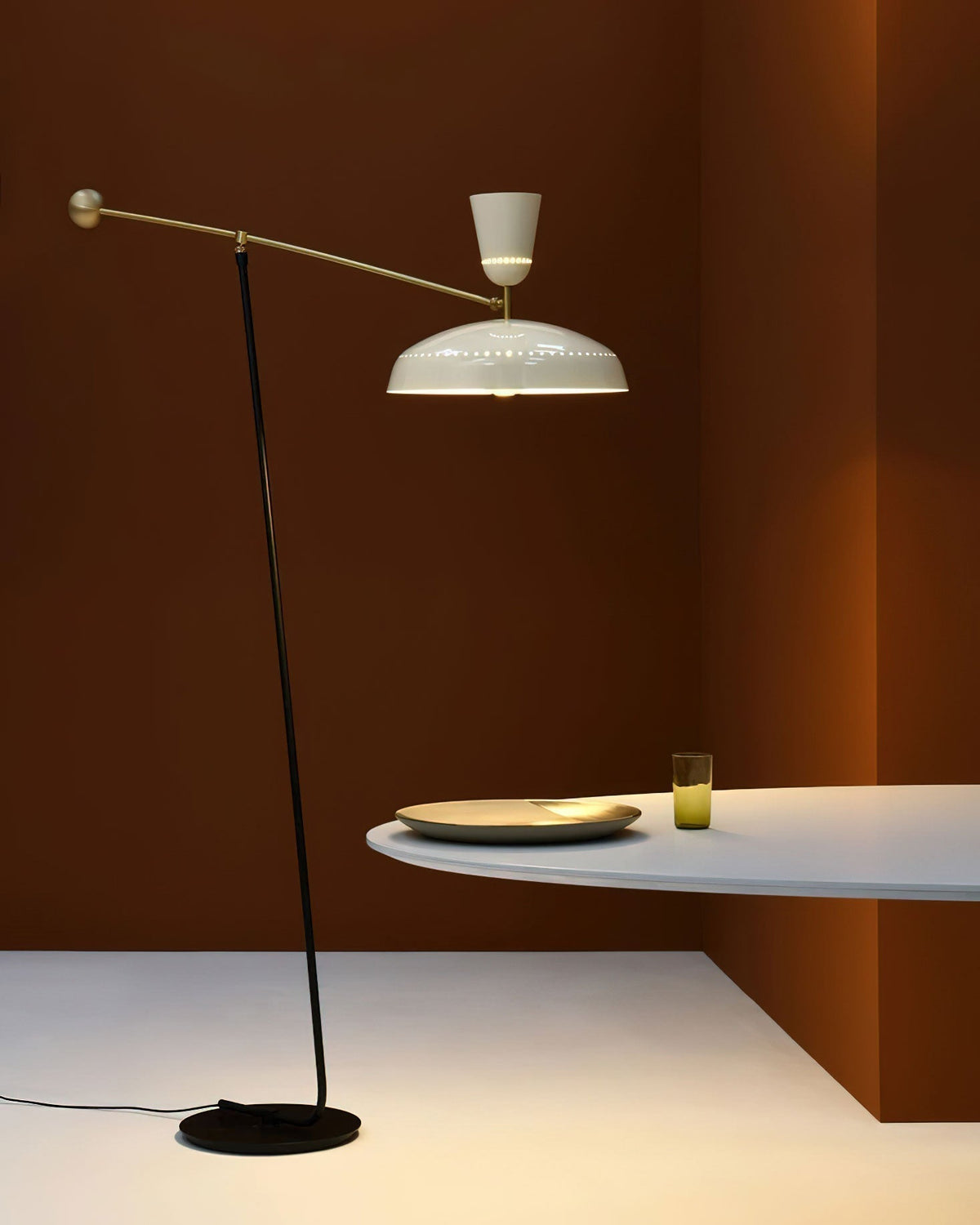 Celeste Minimalism Brass Floor Lamp