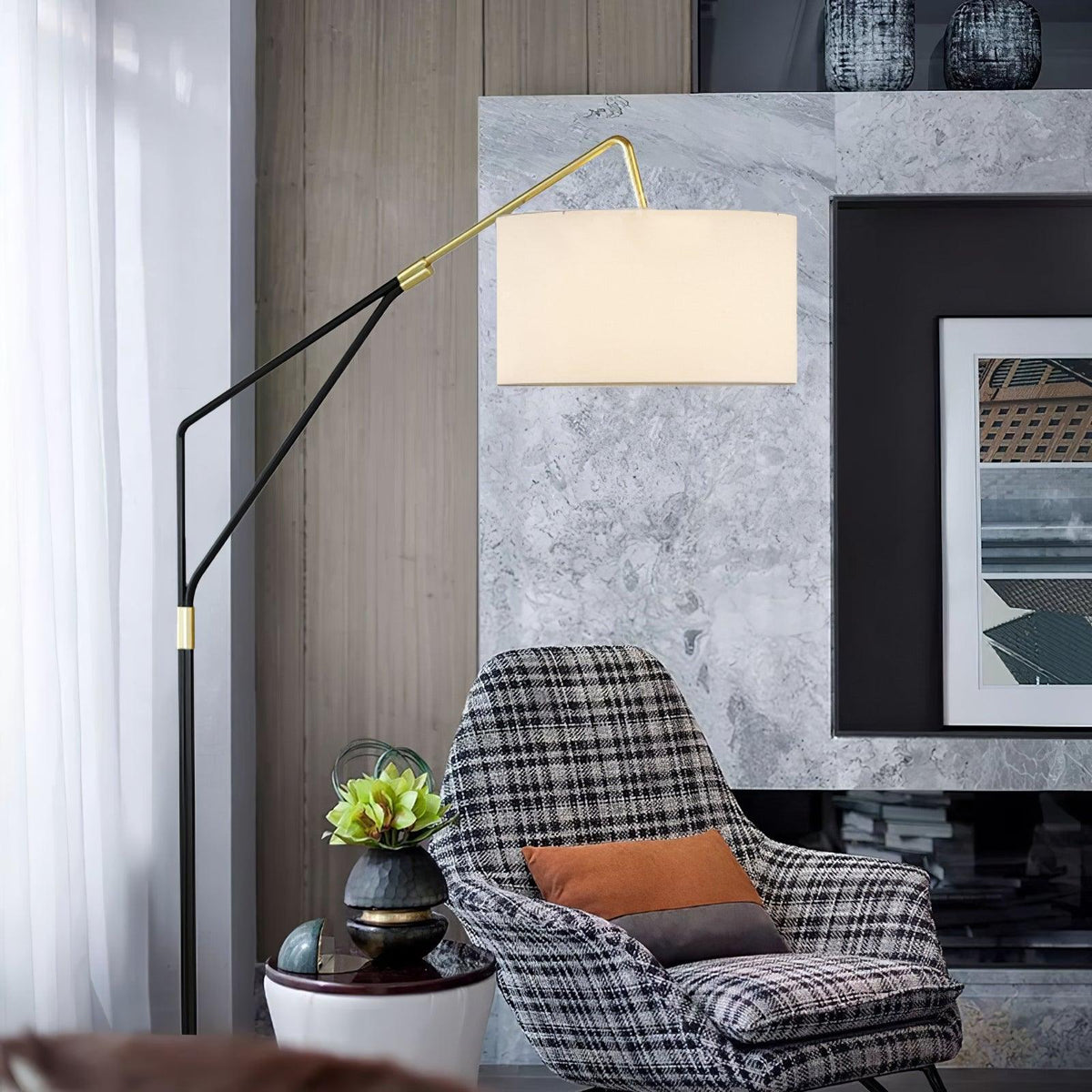 Eveny Minimalist Marble Floor Lamp