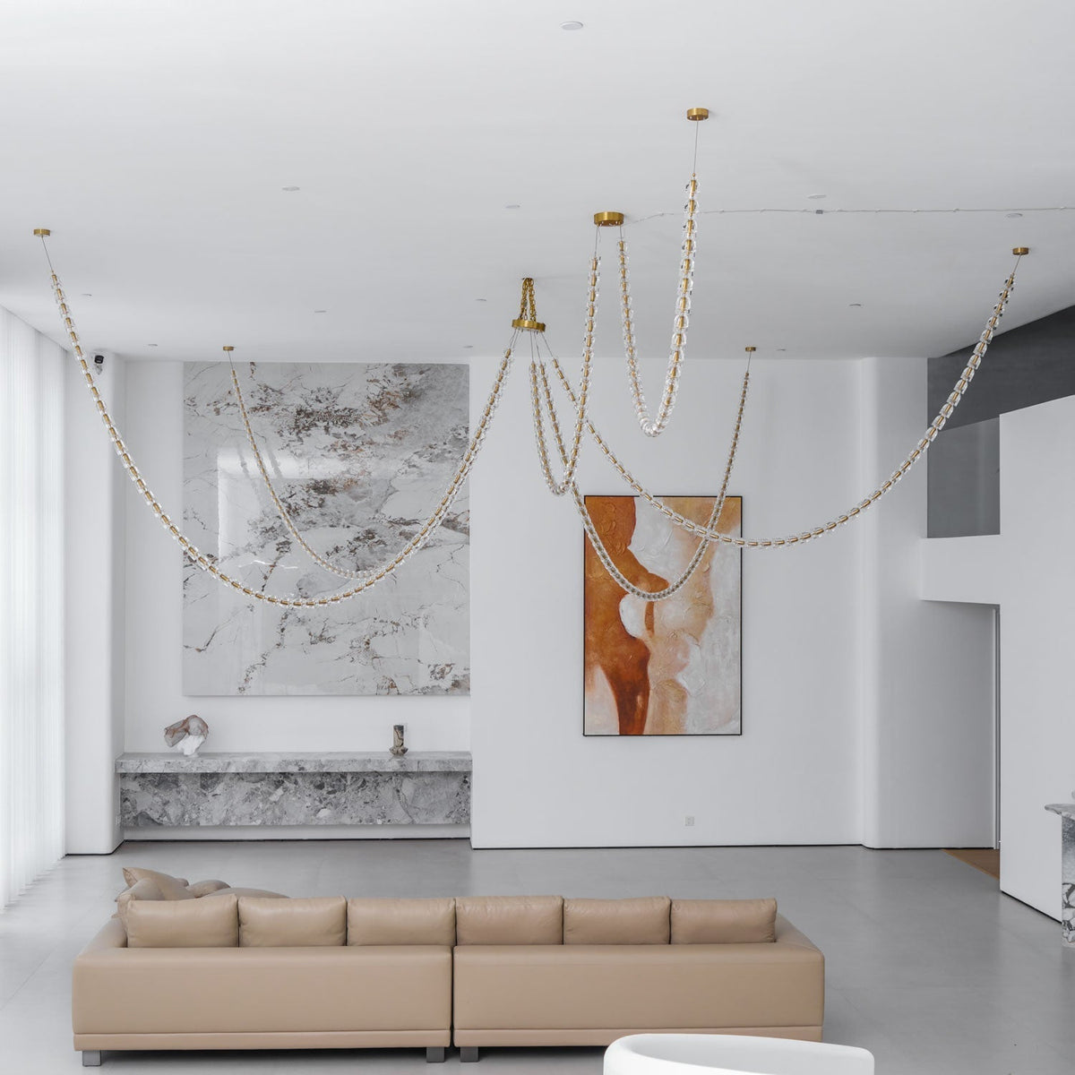 Nexus Gold  Crystal Chandelier