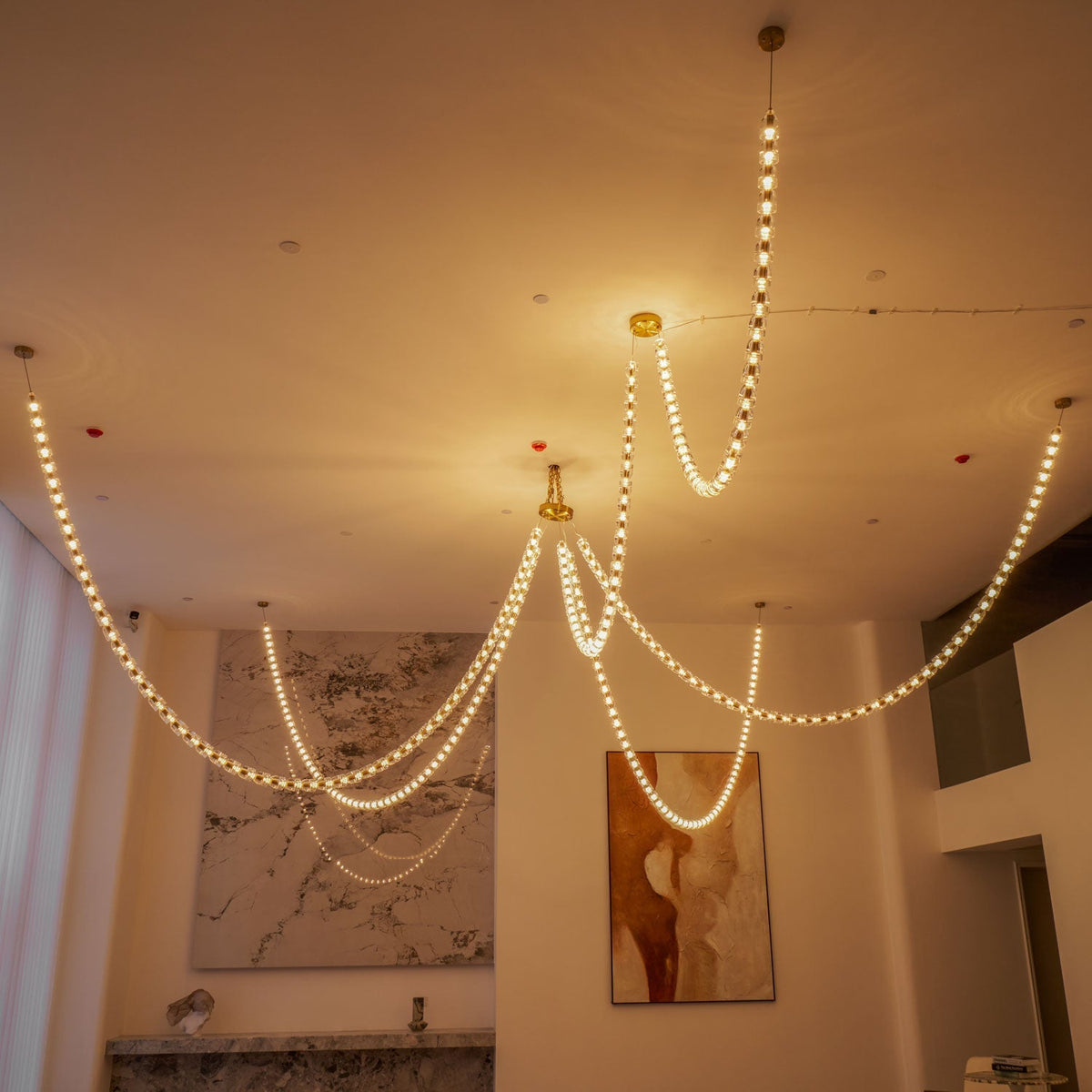 Nexus Gold  Crystal Chandelier
