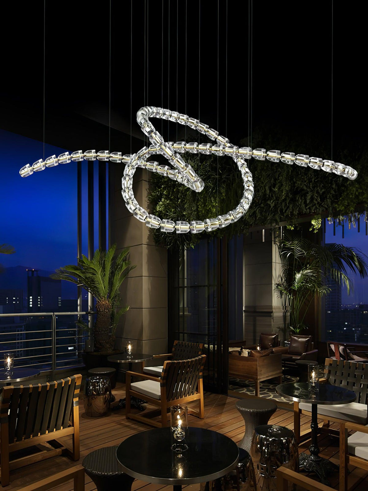 Cavenira Art Deco Crystal Chandelier