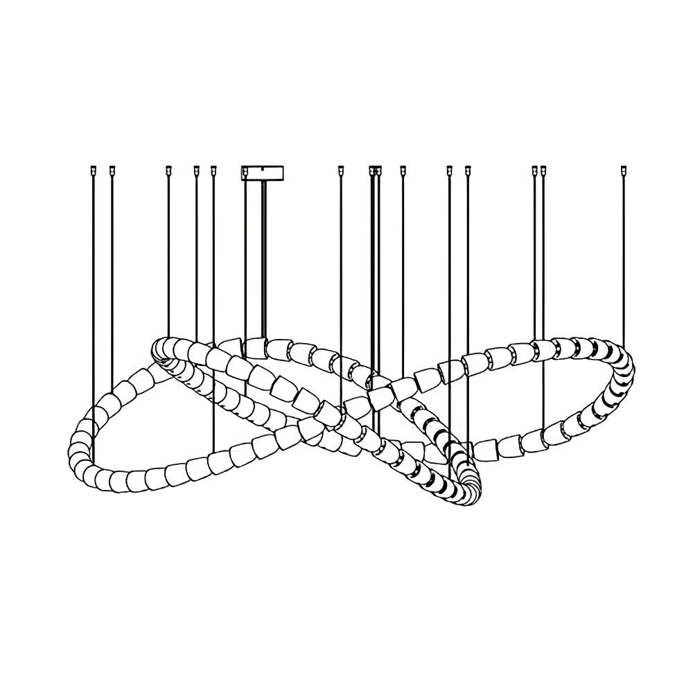 Nexus Gold  Crystal Chandelier