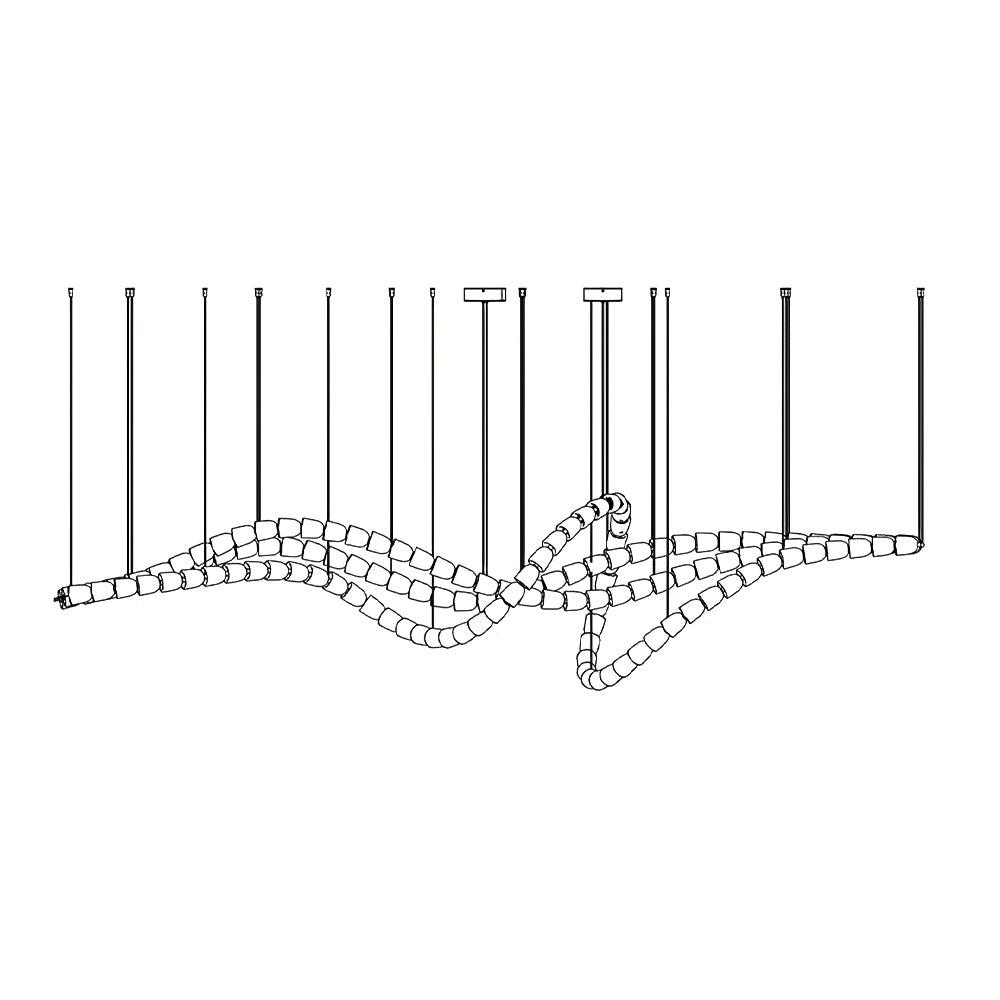 Nexus  Chrome   Crystal Chandelier