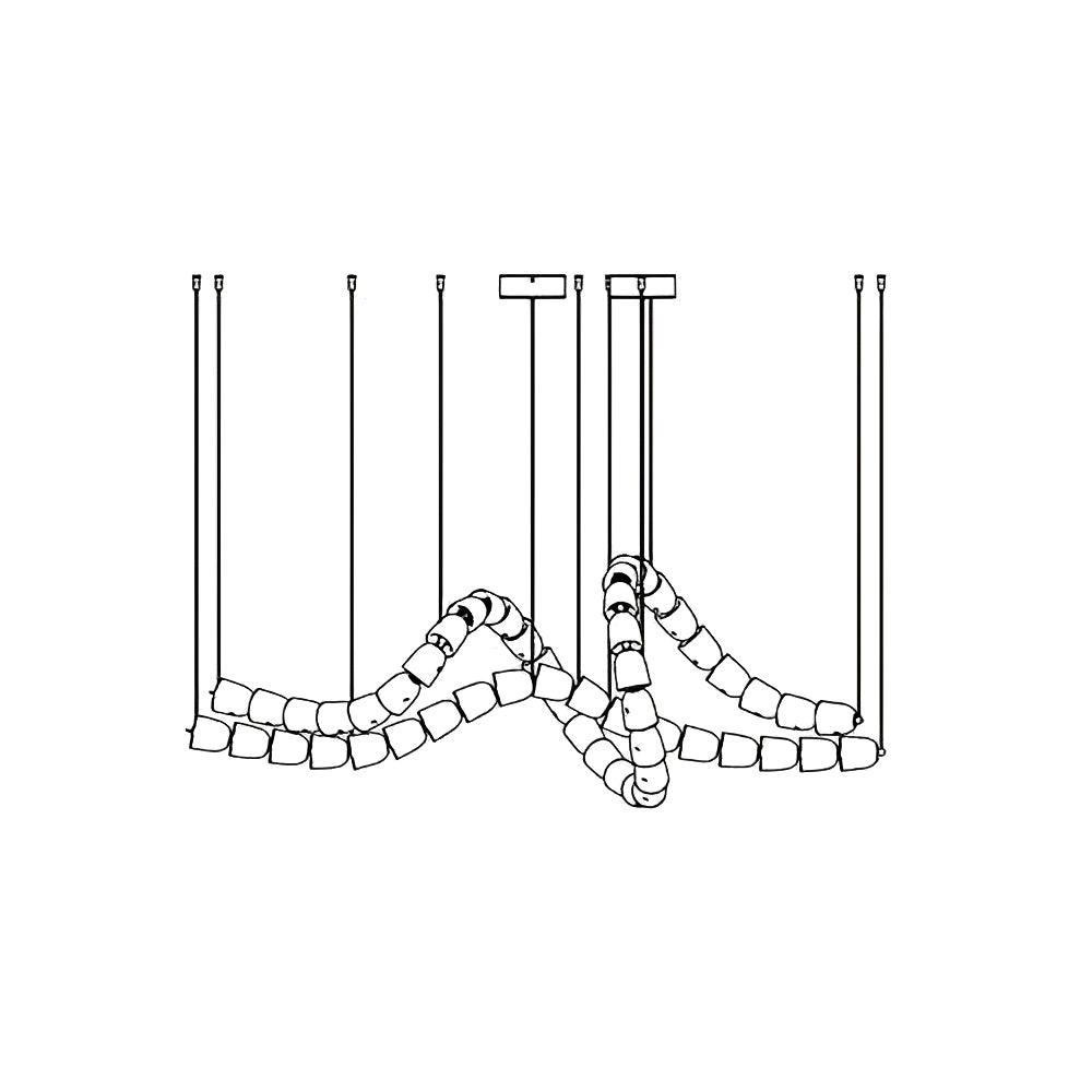 Nexus Gold  Crystal Chandelier