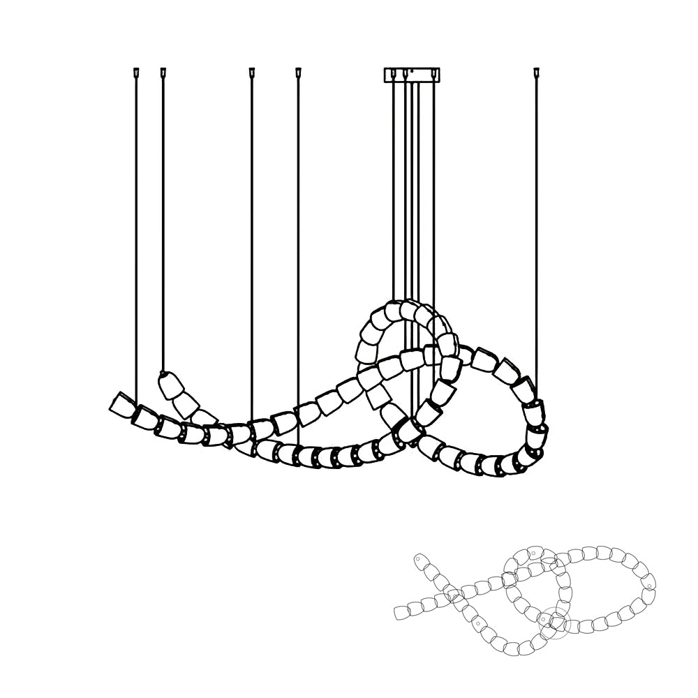 Nexus  Chrome   Crystal Chandelier
